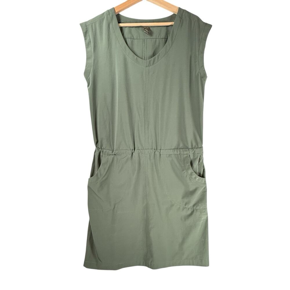 prAna Norma Dress Army Green Womens SIZE SMALL Gorp Outdoor Hiking Minimalist